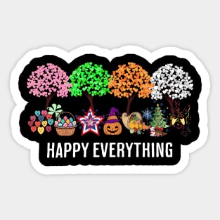 Colorful Happy Everything Holidays Seasons All Year Sticker